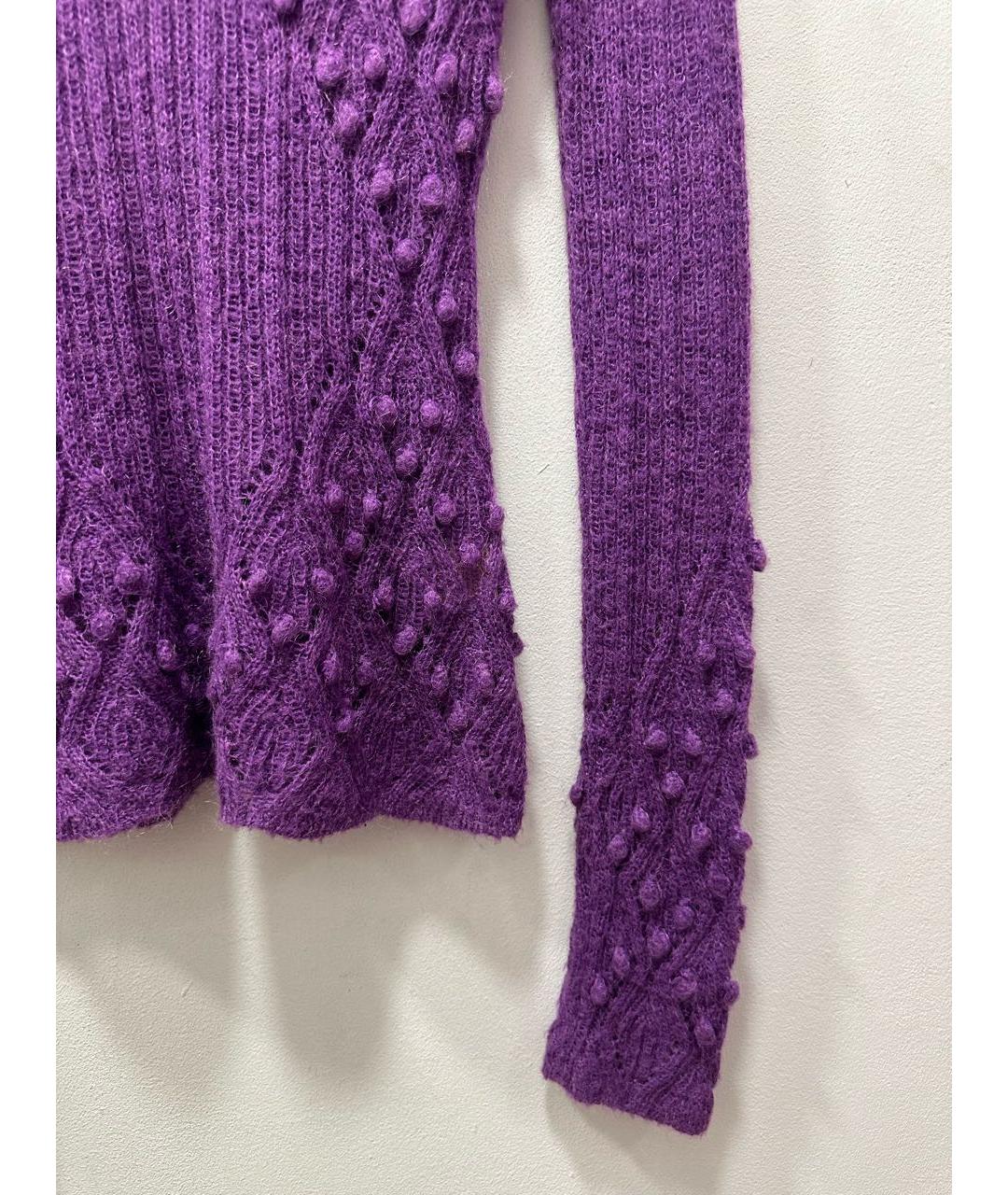 JOHN GALLIANO Фиолетовый шерстяной джемпер / свитер, фото 4