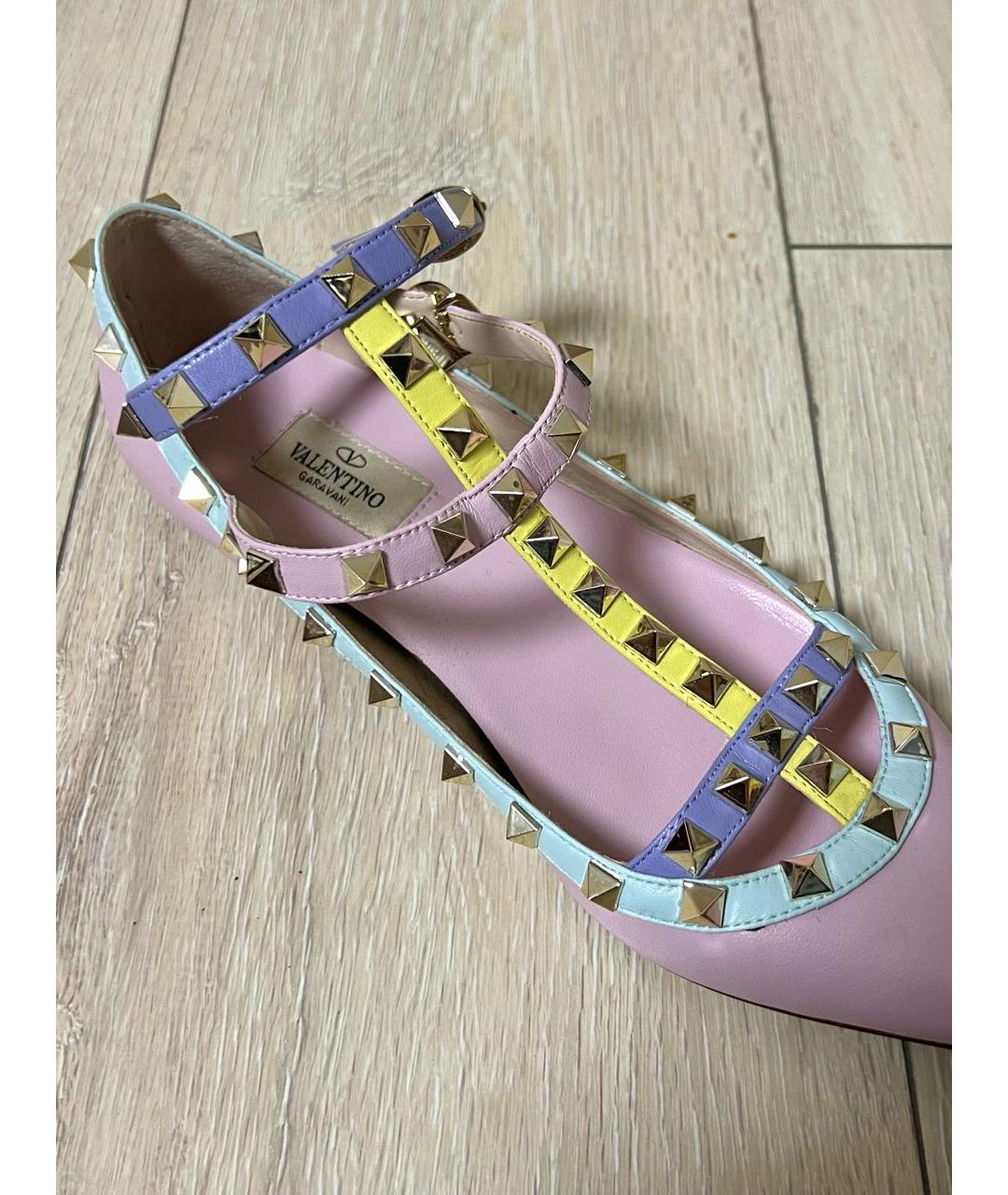 VALENTINO Мульти кожаные балетки, фото 6