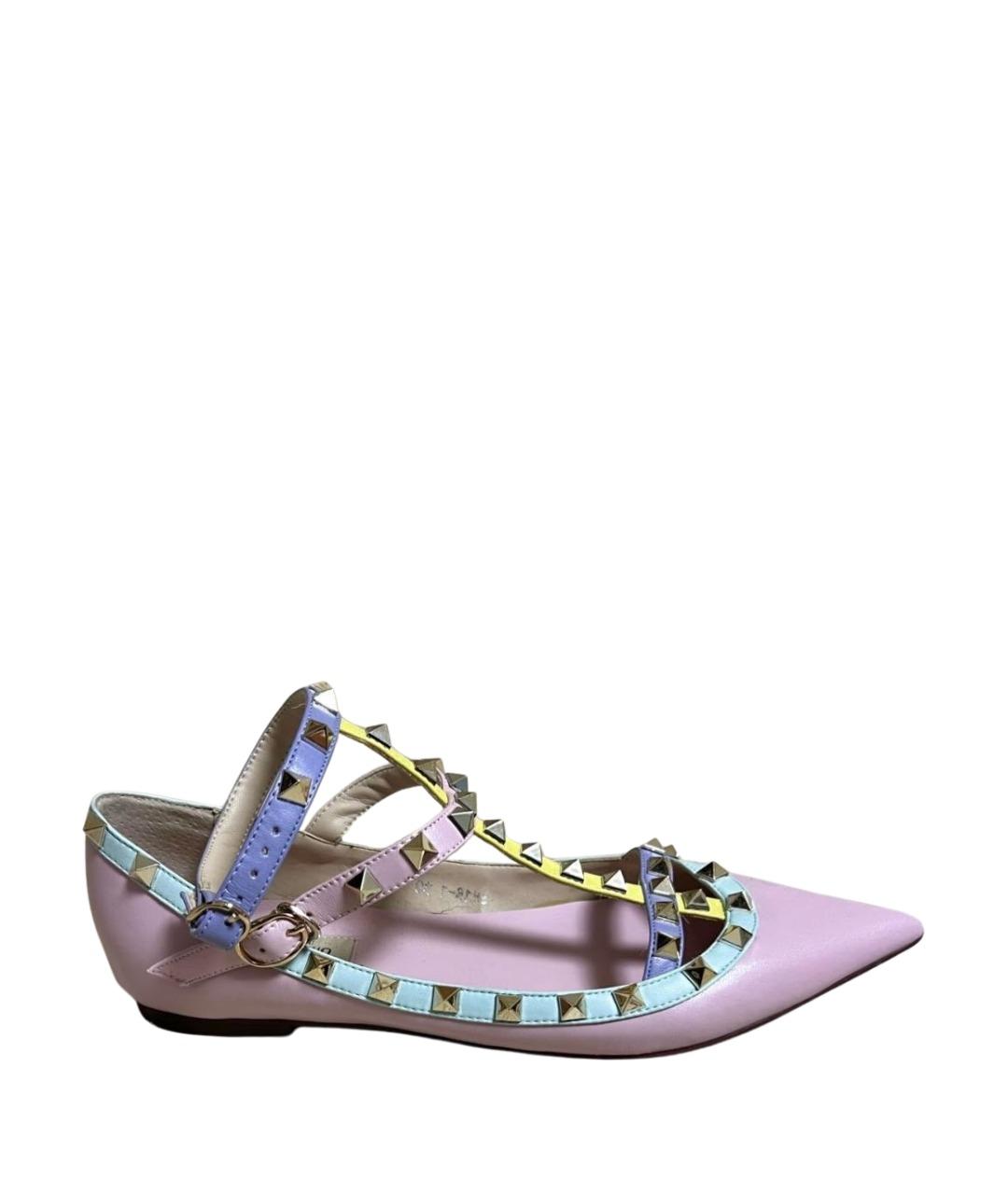 VALENTINO Мульти кожаные балетки, фото 1