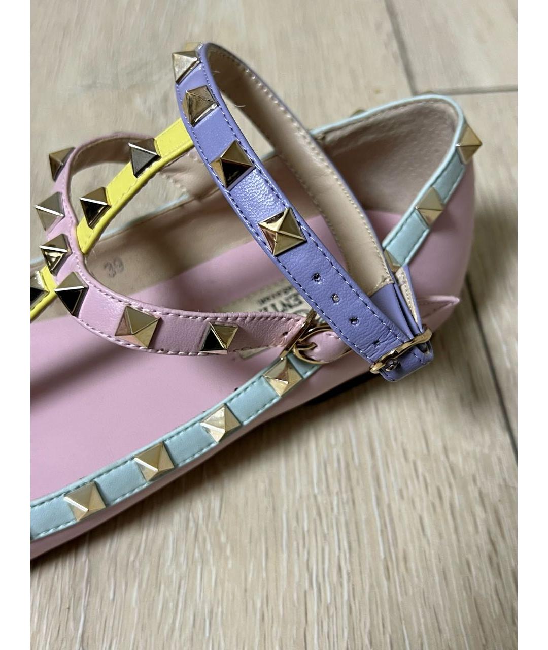 VALENTINO Мульти кожаные балетки, фото 3