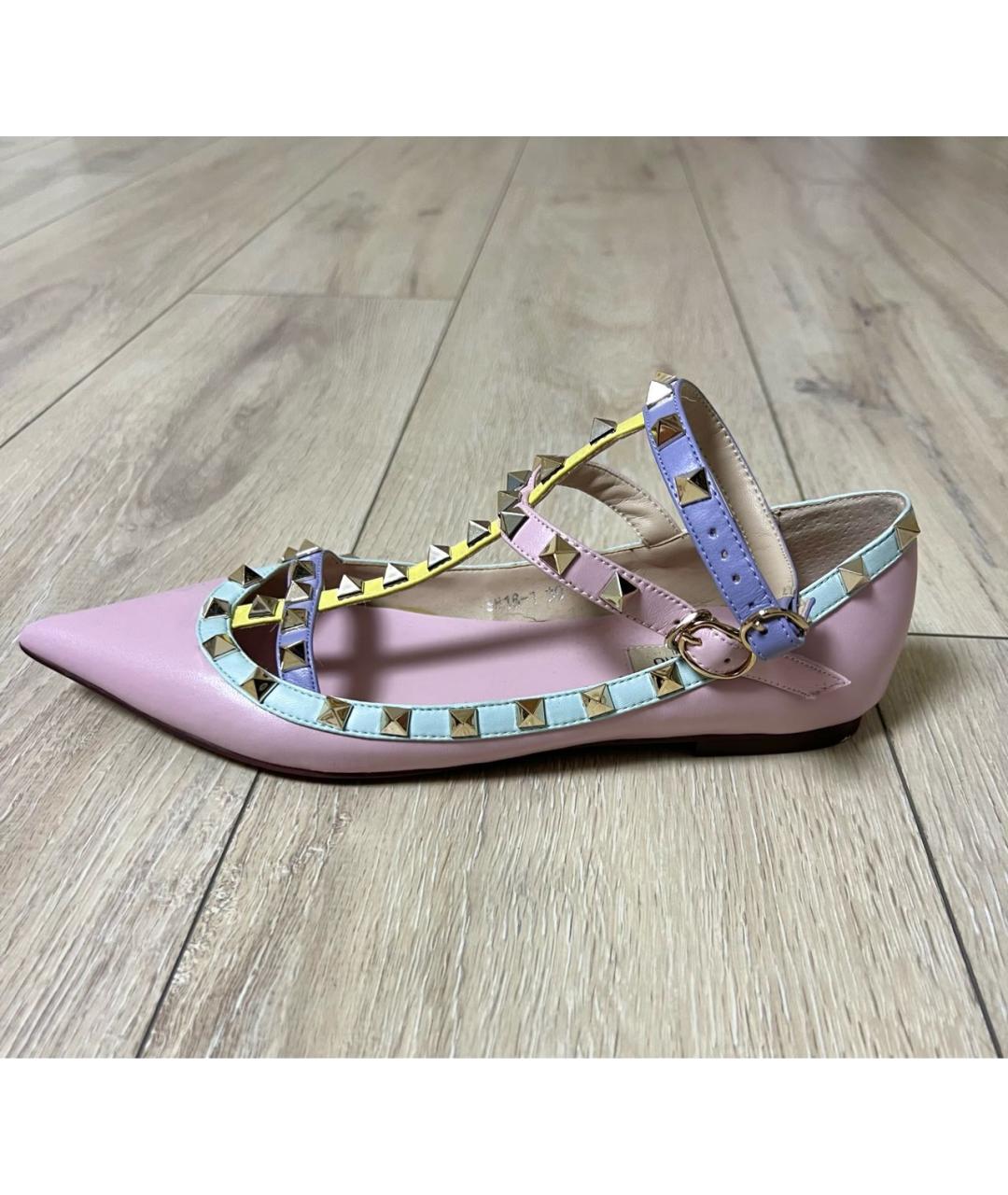 VALENTINO Мульти кожаные балетки, фото 9