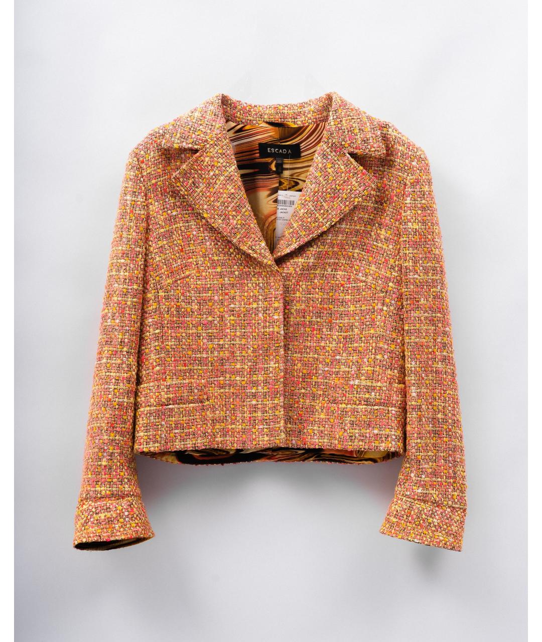 ESCADA Коралловый вискозный жакет/пиджак, фото 7