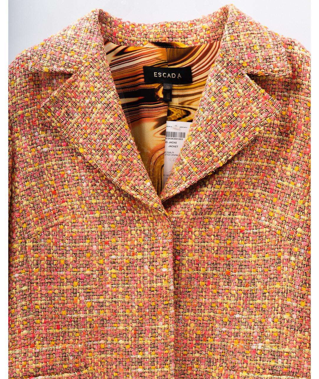 ESCADA Коралловый вискозный жакет/пиджак, фото 3