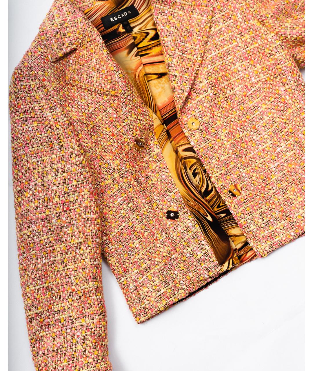ESCADA Коралловый вискозный жакет/пиджак, фото 5