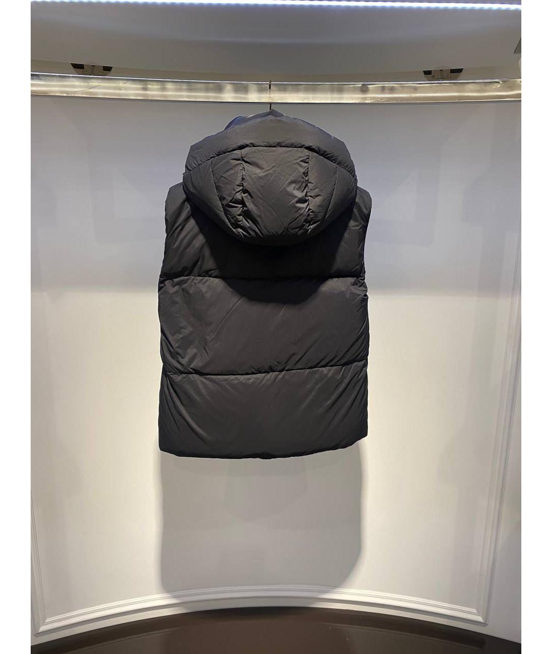 MOORER Черный полиамидовый жилет, фото 2