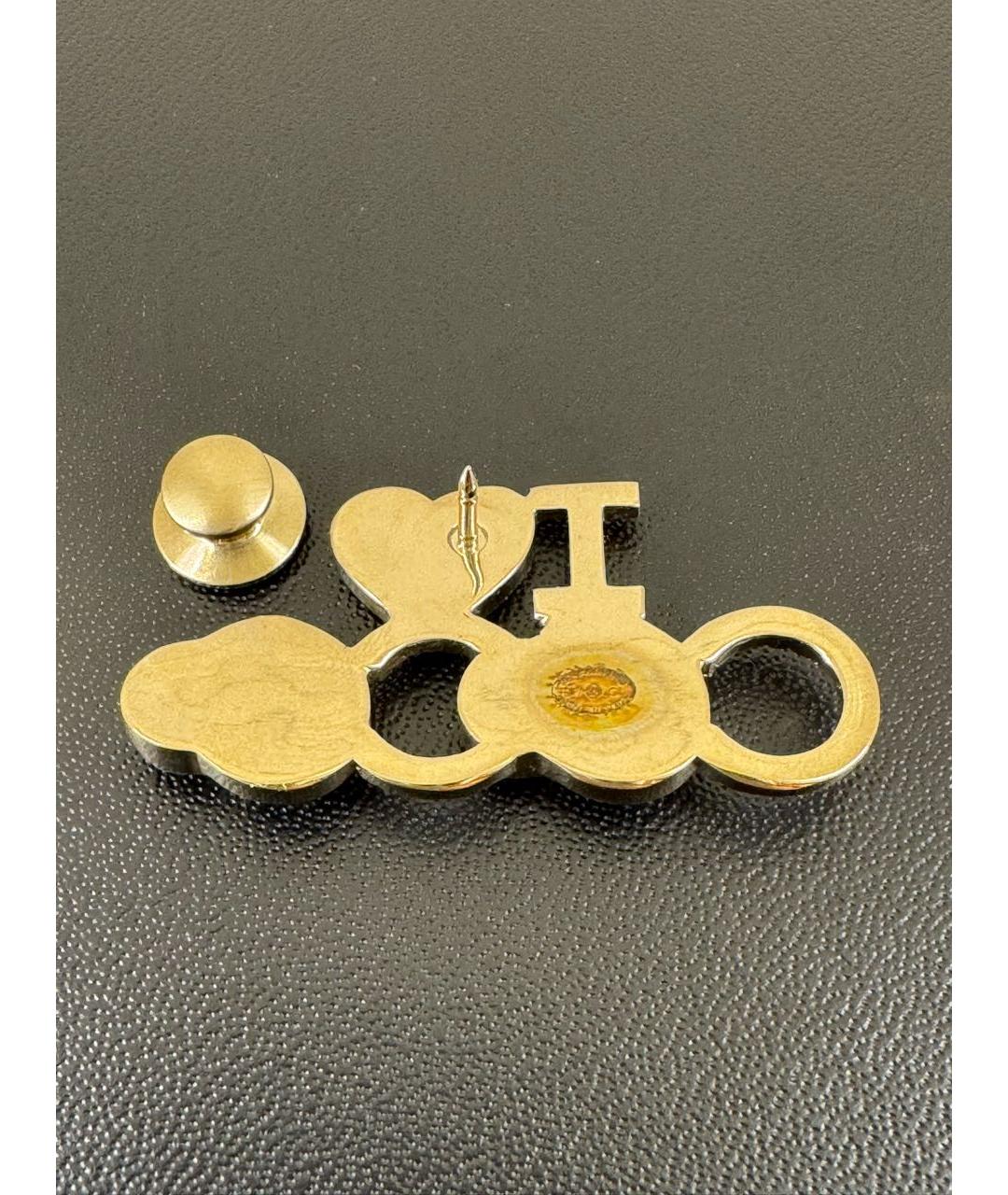 CHANEL Золотая металлическая булавка / брошь, фото 3