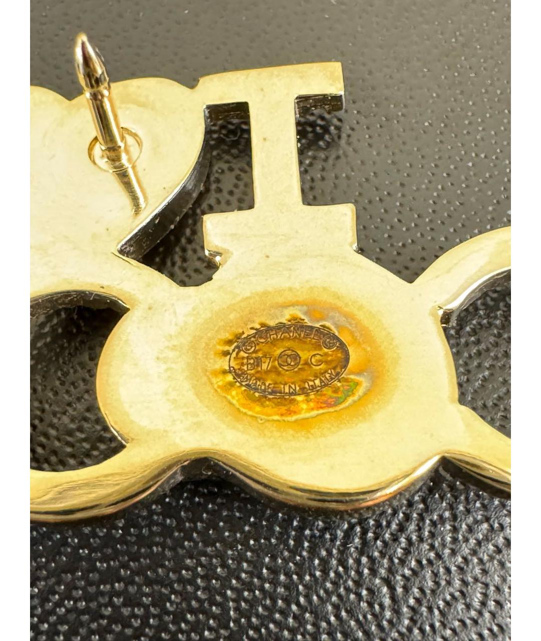 CHANEL Золотая металлическая булавка / брошь, фото 4