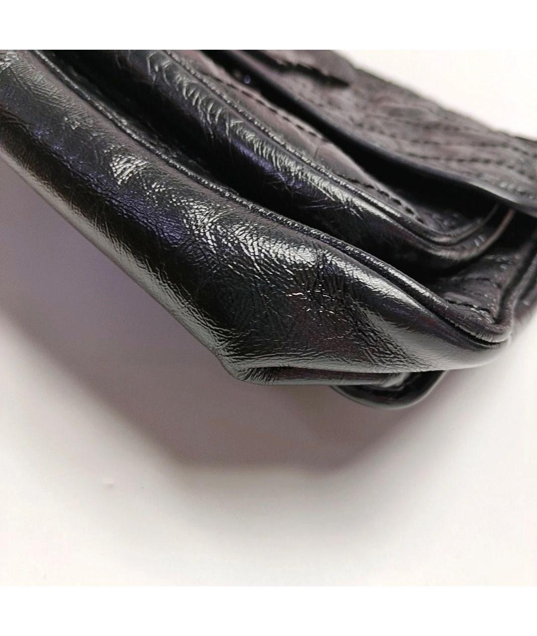 SAINT LAURENT Черная кожаная сумка тоут, фото 8