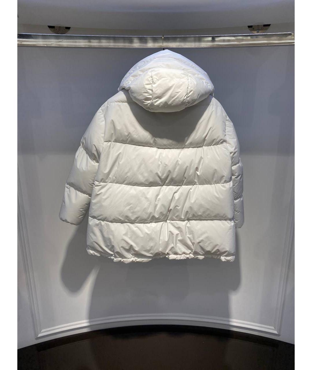 MOORER Белый полиэстеровый пуховик, фото 2