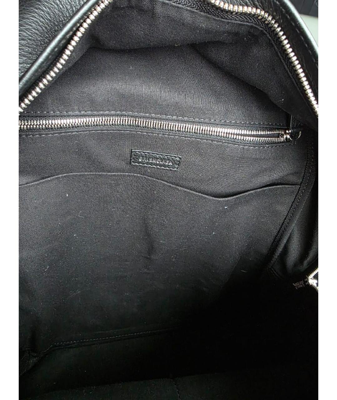 BALENCIAGA Черный кожаный рюкзак, фото 7