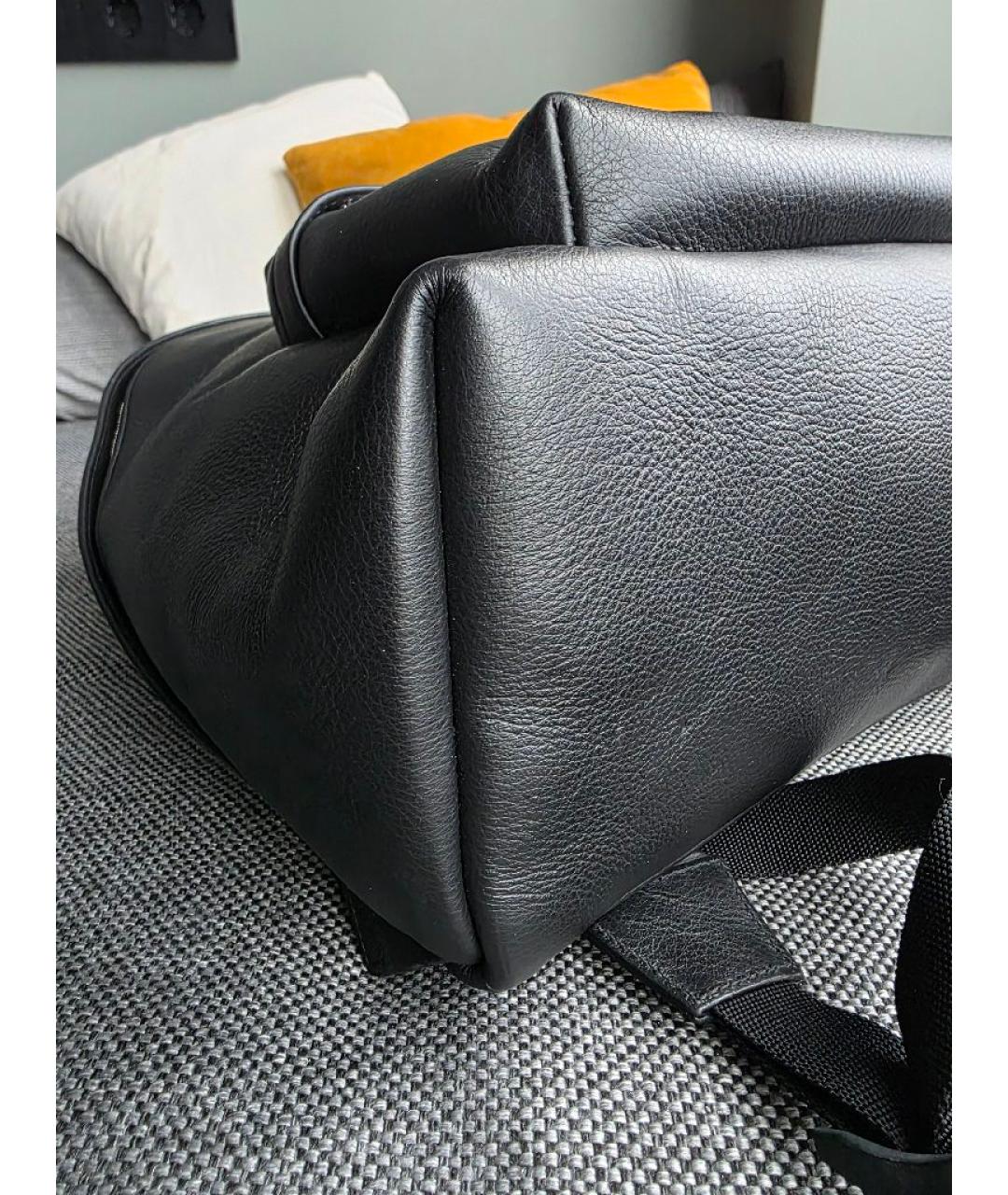 BALENCIAGA Черный кожаный рюкзак, фото 6