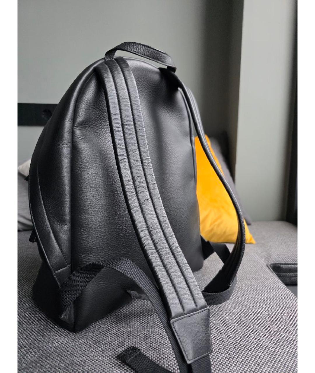 BALENCIAGA Черный кожаный рюкзак, фото 3
