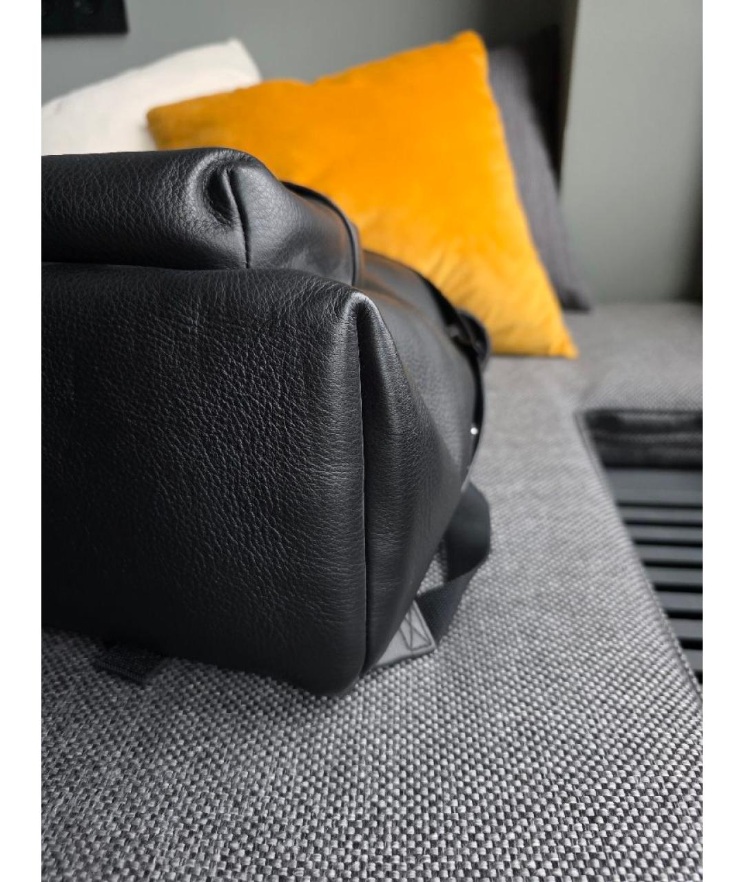 BALENCIAGA Черный кожаный рюкзак, фото 5