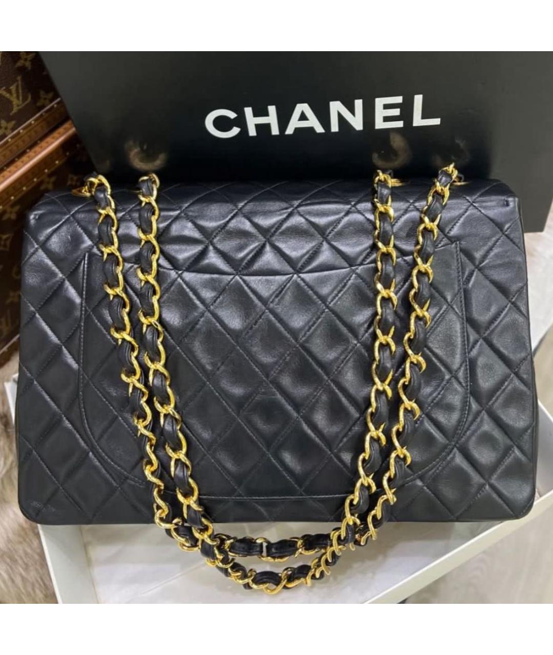 CHANEL Черная кожаная сумка через плечо, фото 3