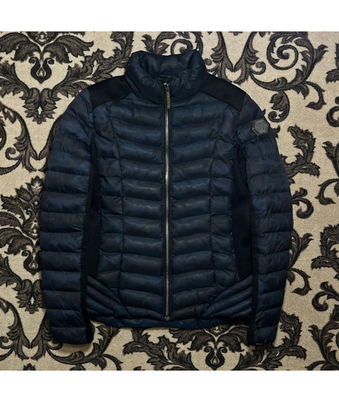 PHILIPP PLEIN Черный полиэстеровый пуховик, фото 8