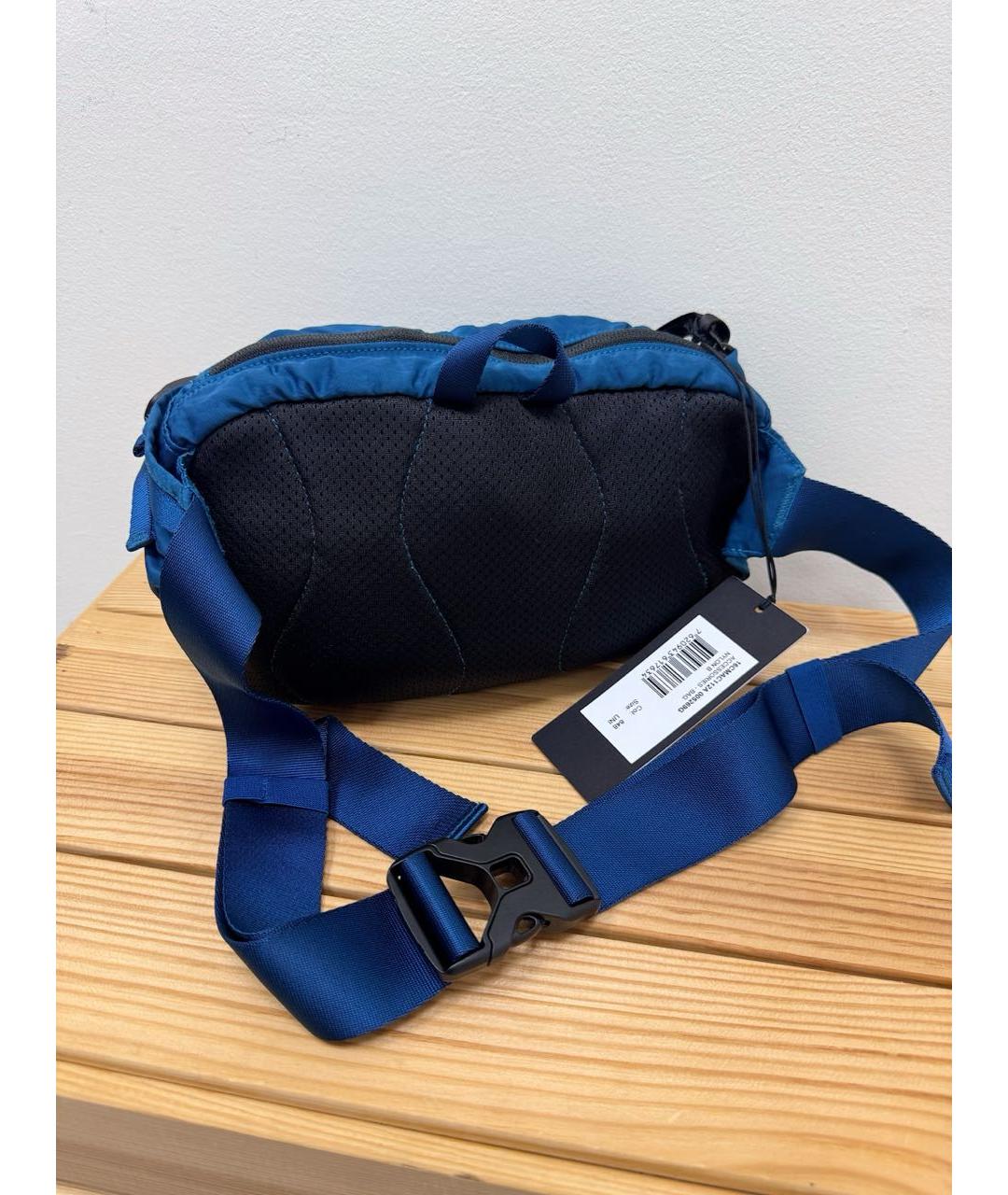 CP COMPANY Синяя синтетическая поясная сумка, фото 5