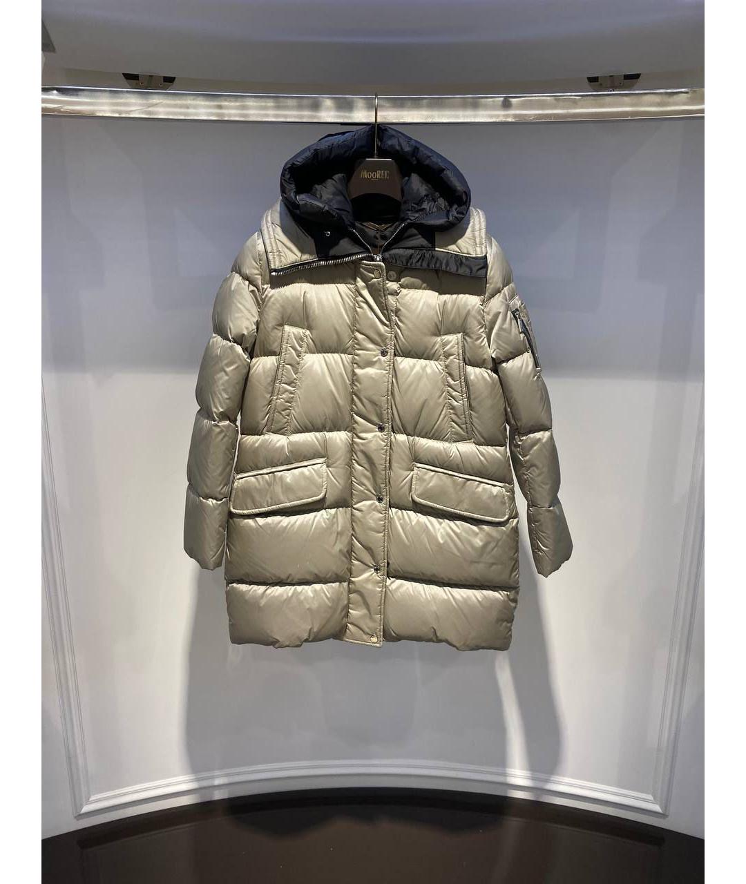 MOORER Серый полиамидовый пуховик, фото 3