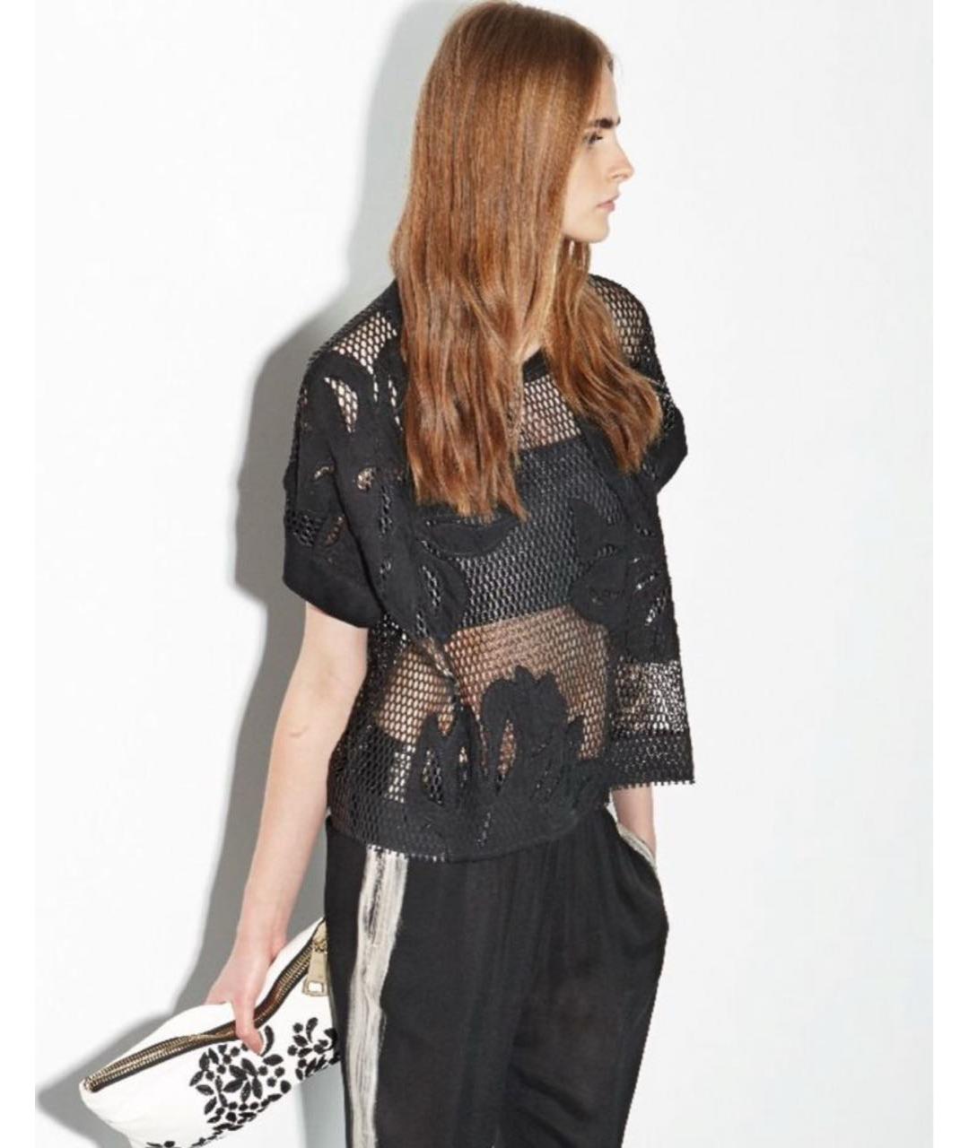 NUDE Черная хлопковая блузы, фото 6