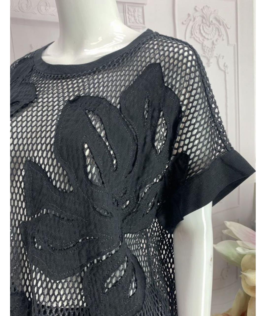 NUDE Черная хлопковая блузы, фото 4
