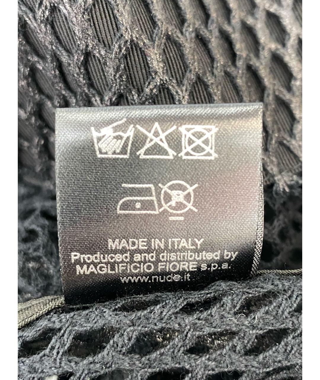 NUDE Черная хлопковая блузы, фото 7