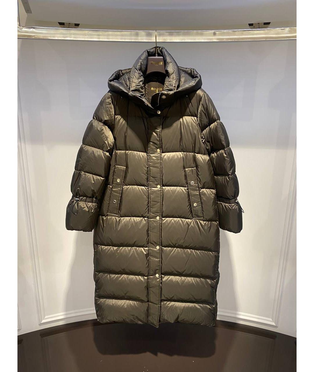 MOORER Хаки полиамидовый пуховик, фото 3