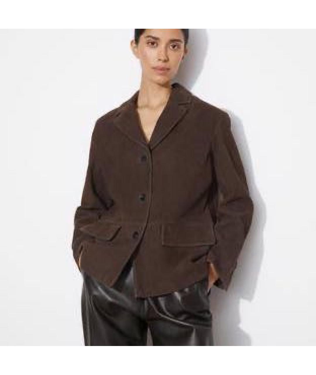 12 STOREEZ Коричневая замшевая куртка, фото 2