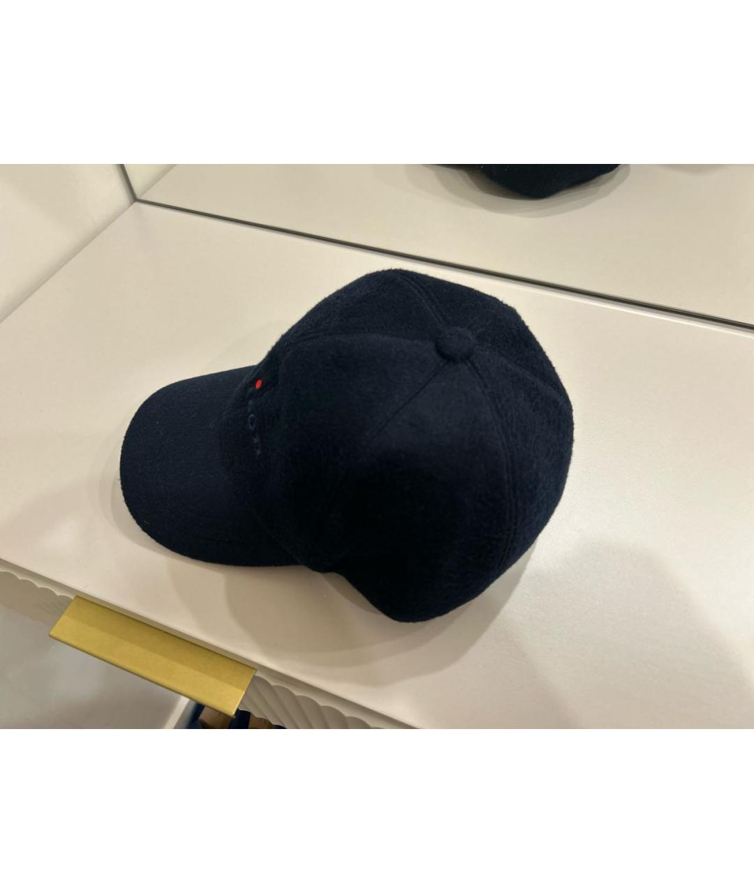 KITON Синяя кашемировая кепка/бейсболка, фото 3
