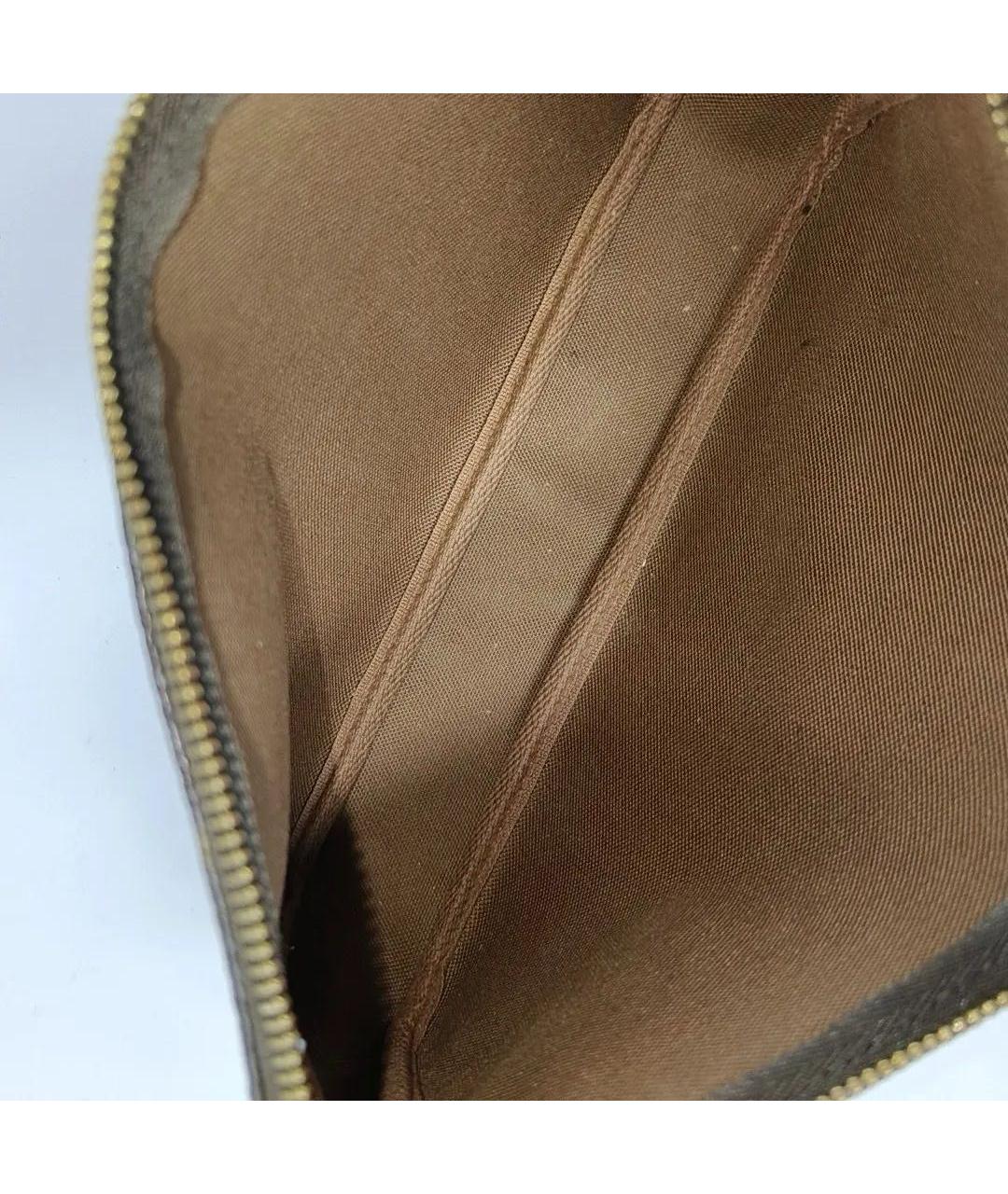 LOUIS VUITTON Коричневая кожаная сумка через плечо, фото 6