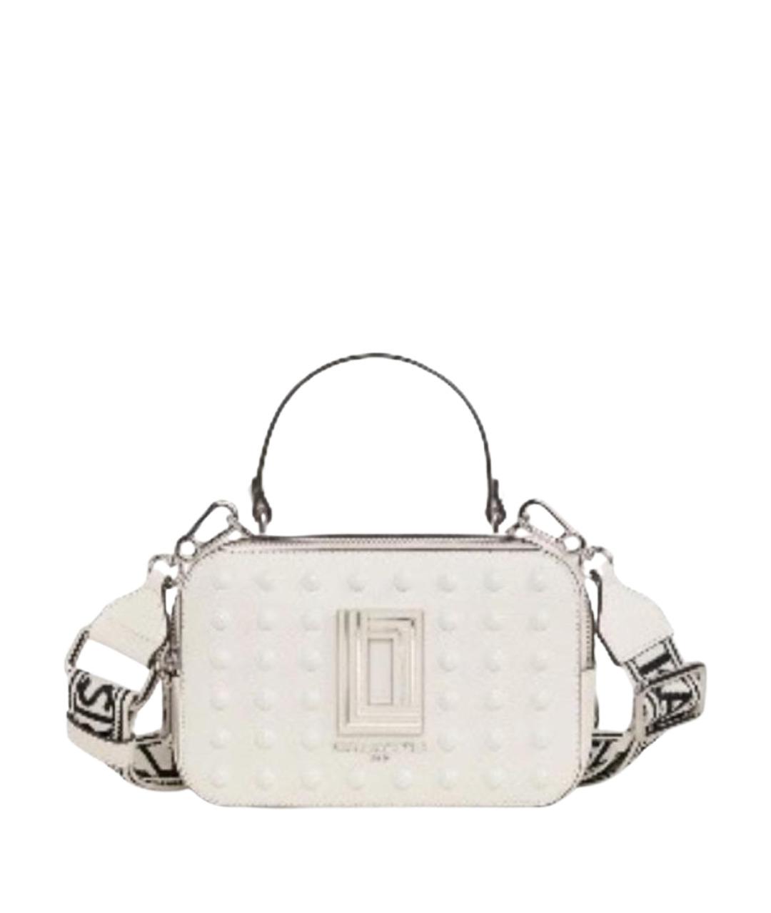 KARL LAGERFELD Белая кожаная сумка через плечо, фото 1