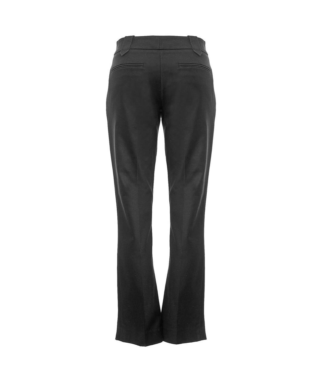 GUCCI Черные хлопко-эластановые прямые брюки, фото 2