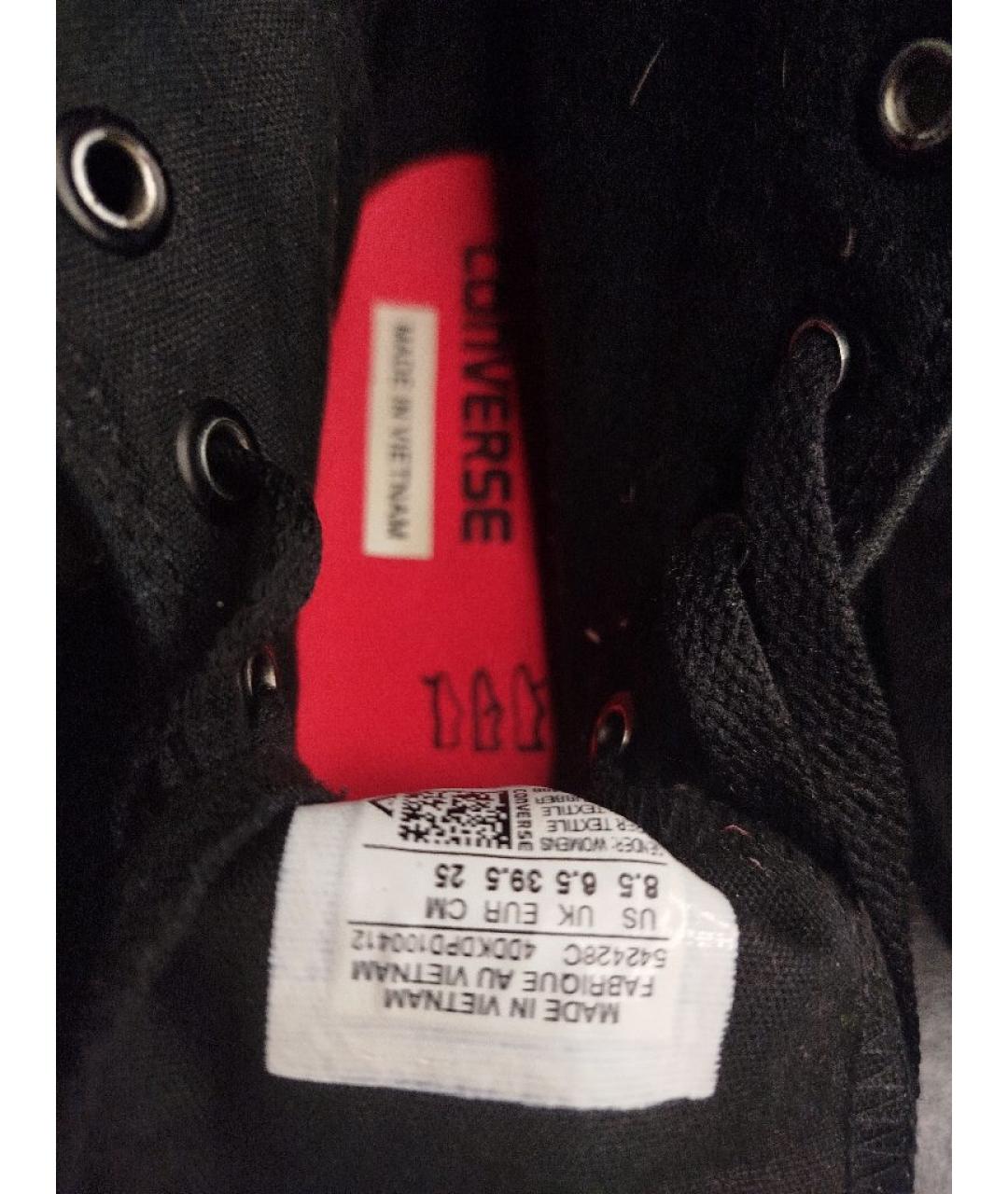 CONVERSE Черные текстильные кеды, фото 7