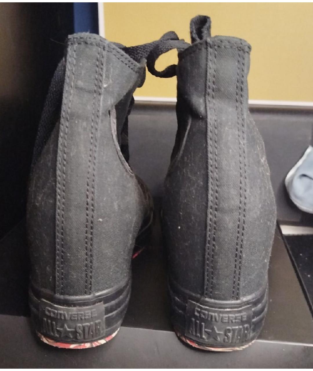 CONVERSE Черные текстильные кеды, фото 4