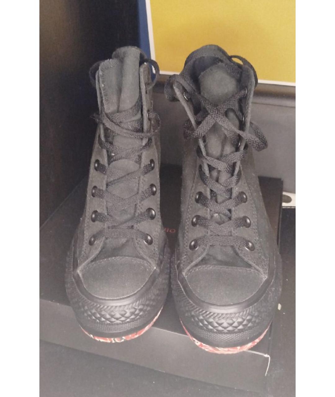 CONVERSE Черные текстильные кеды, фото 2