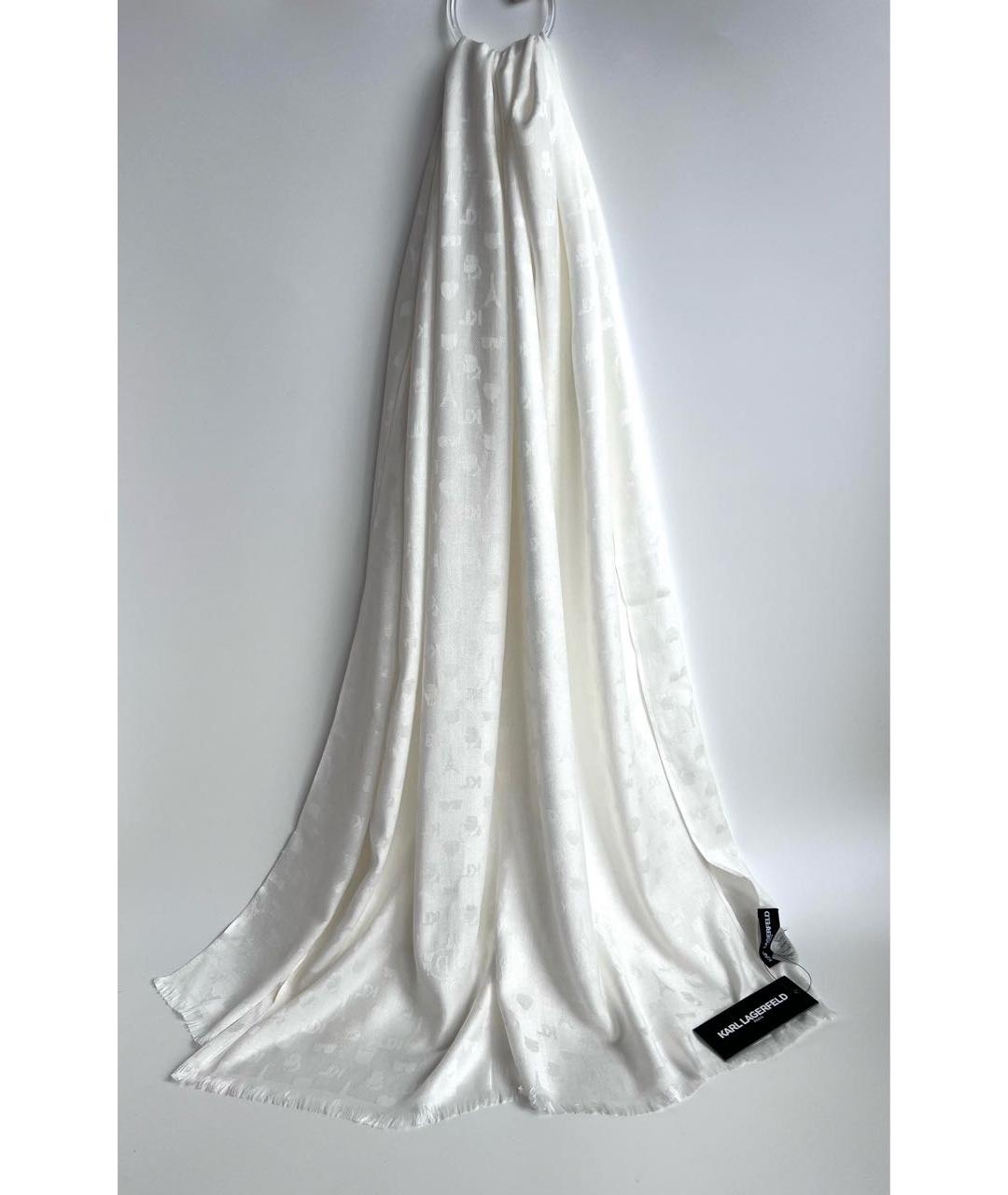 KARL LAGERFELD Белый платок, фото 2