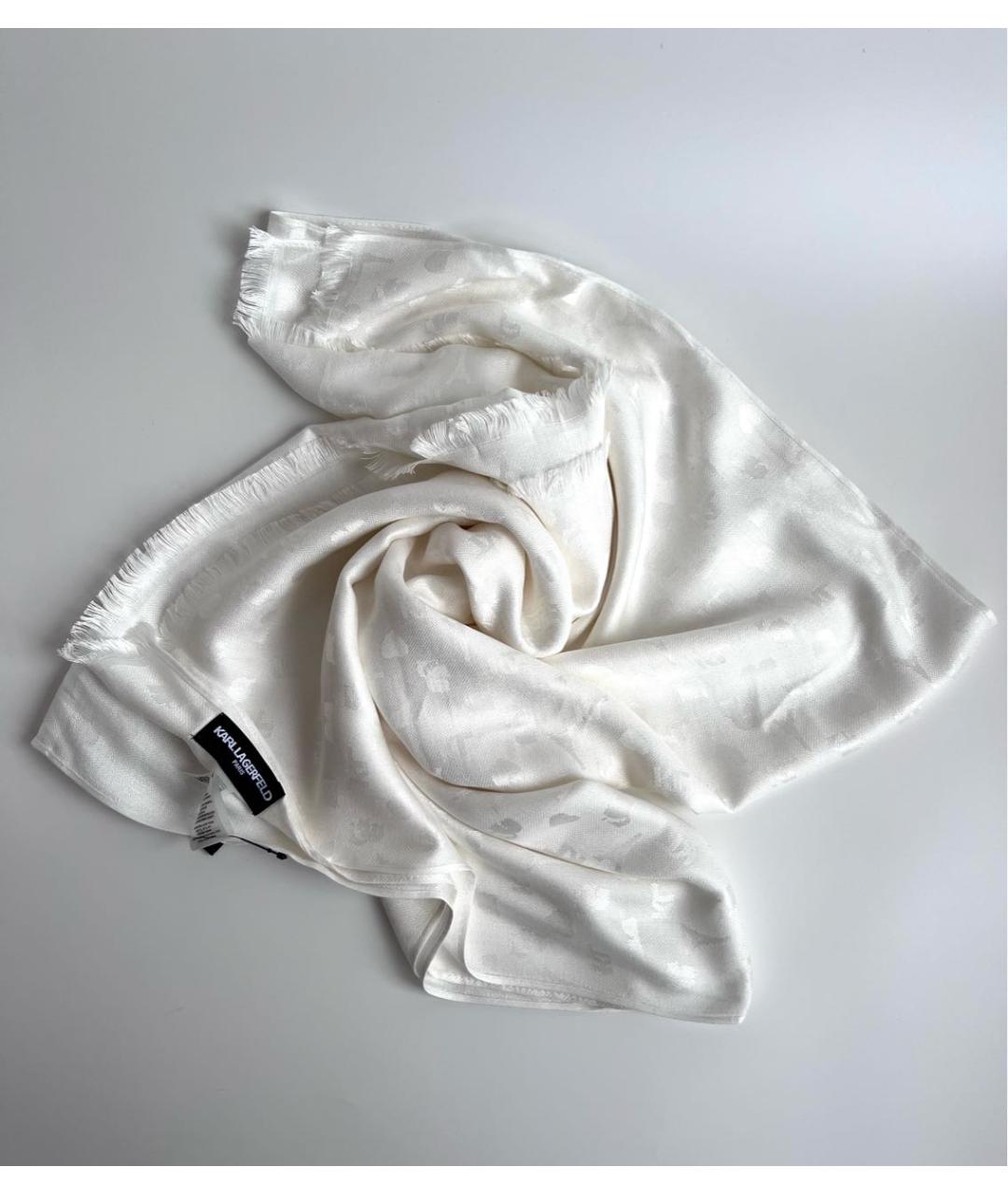 KARL LAGERFELD Белый платок, фото 6