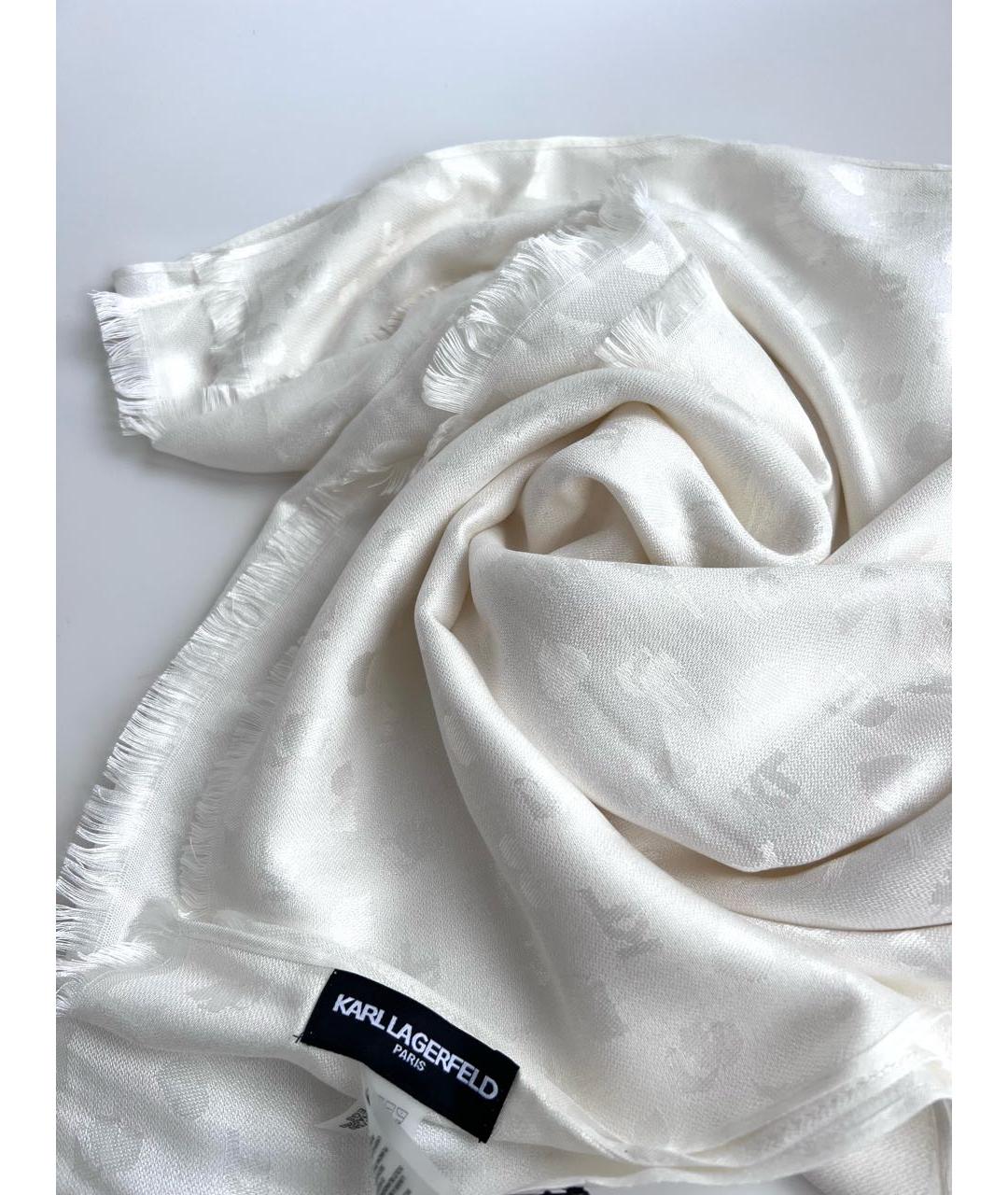 KARL LAGERFELD Белый платок, фото 7