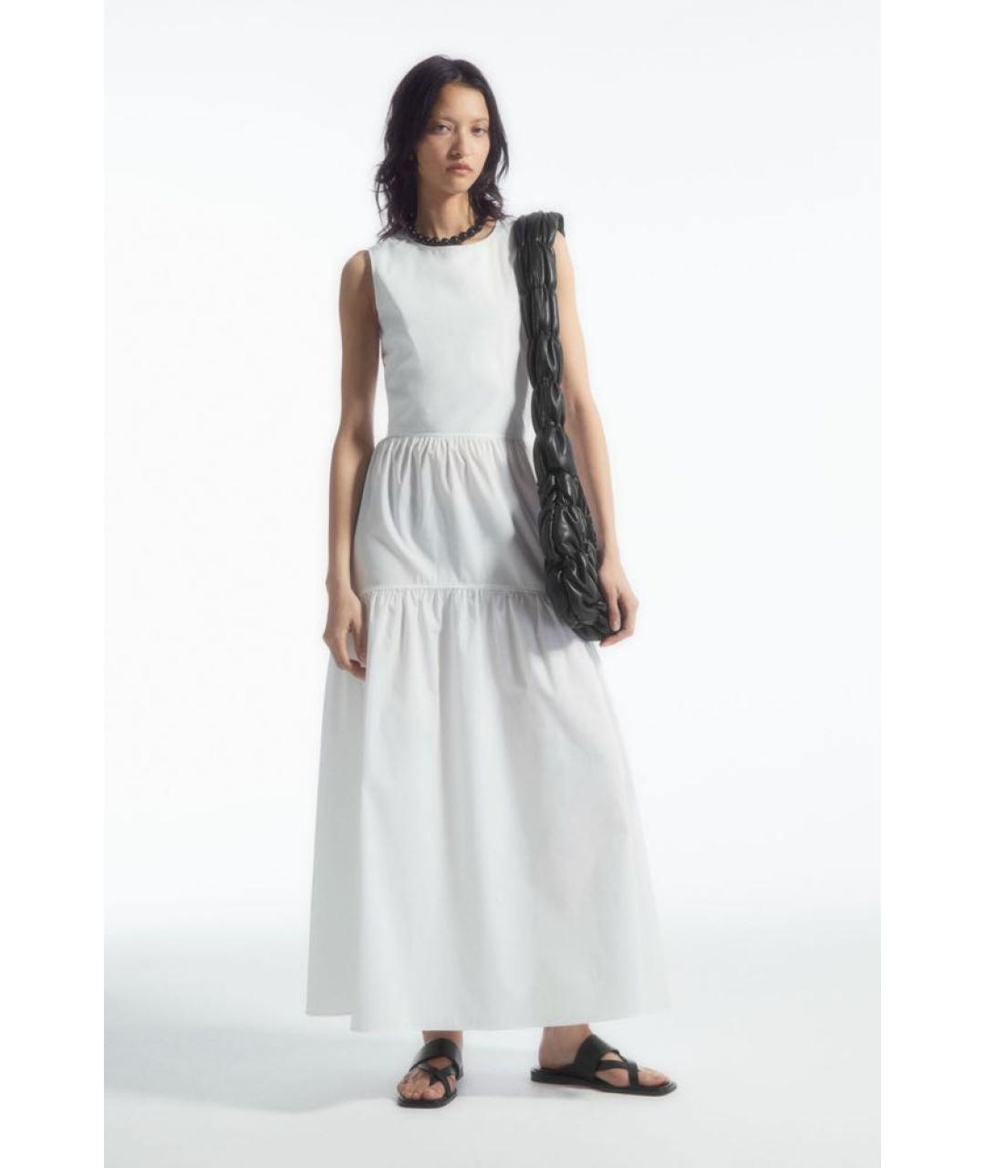 COS Белое повседневное платье, фото 2