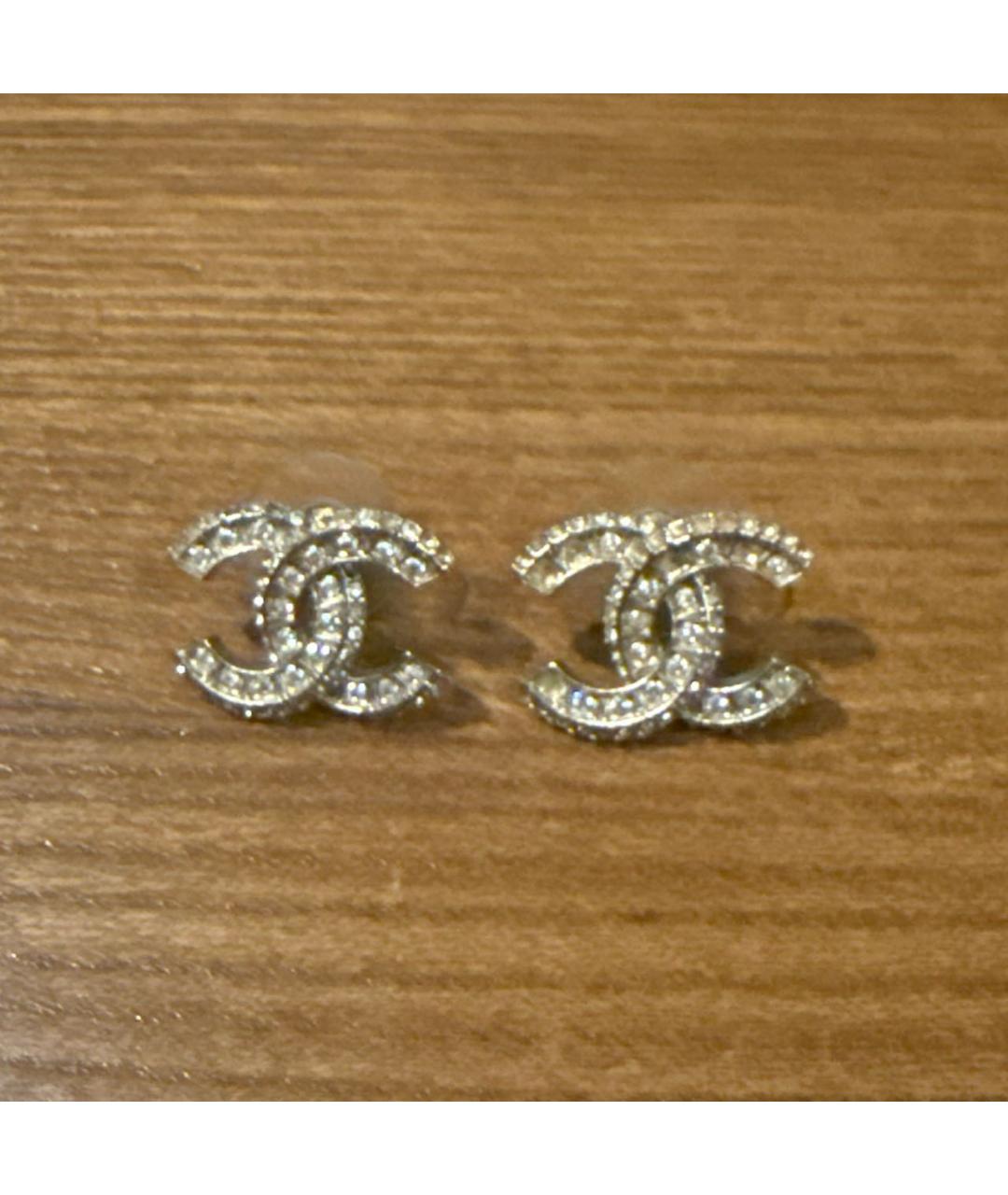 CHANEL Золотые металлические серьги, фото 3