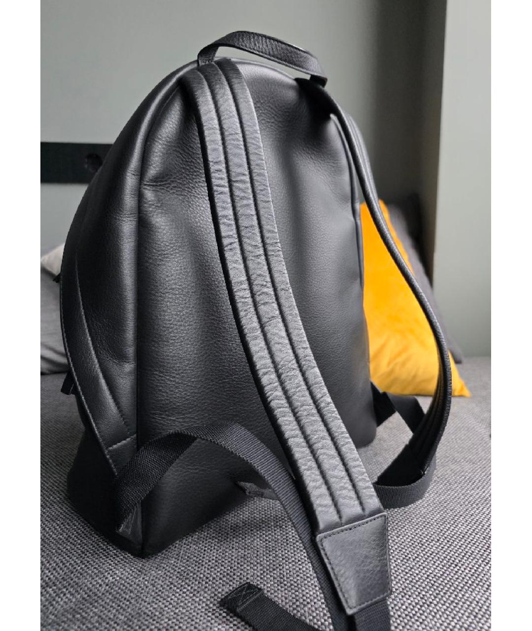BALENCIAGA Черный кожаный рюкзак, фото 3