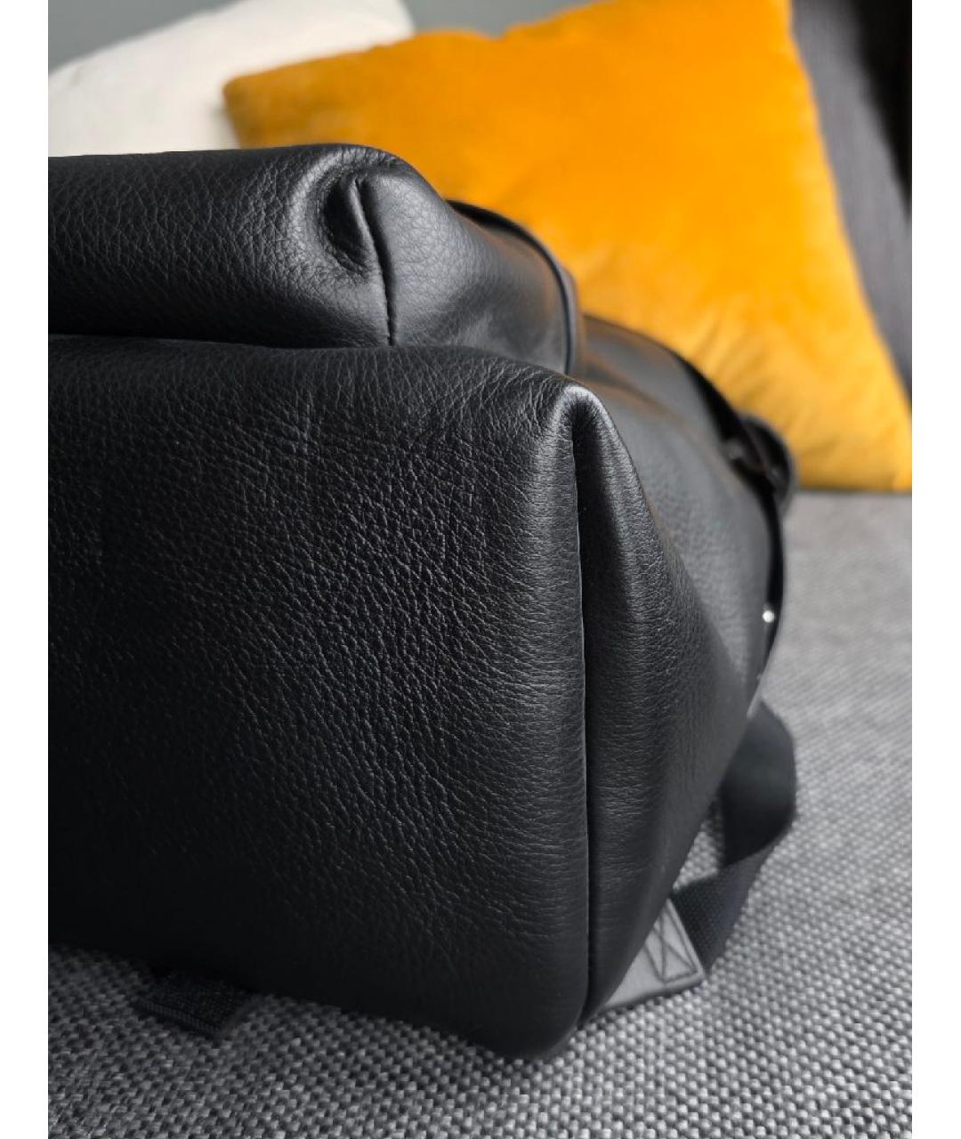 BALENCIAGA Черный кожаный рюкзак, фото 5