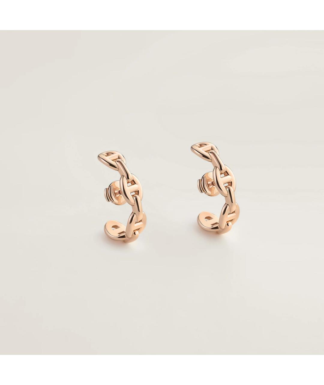 HERMES Золотые серьги из розового золота, фото 3