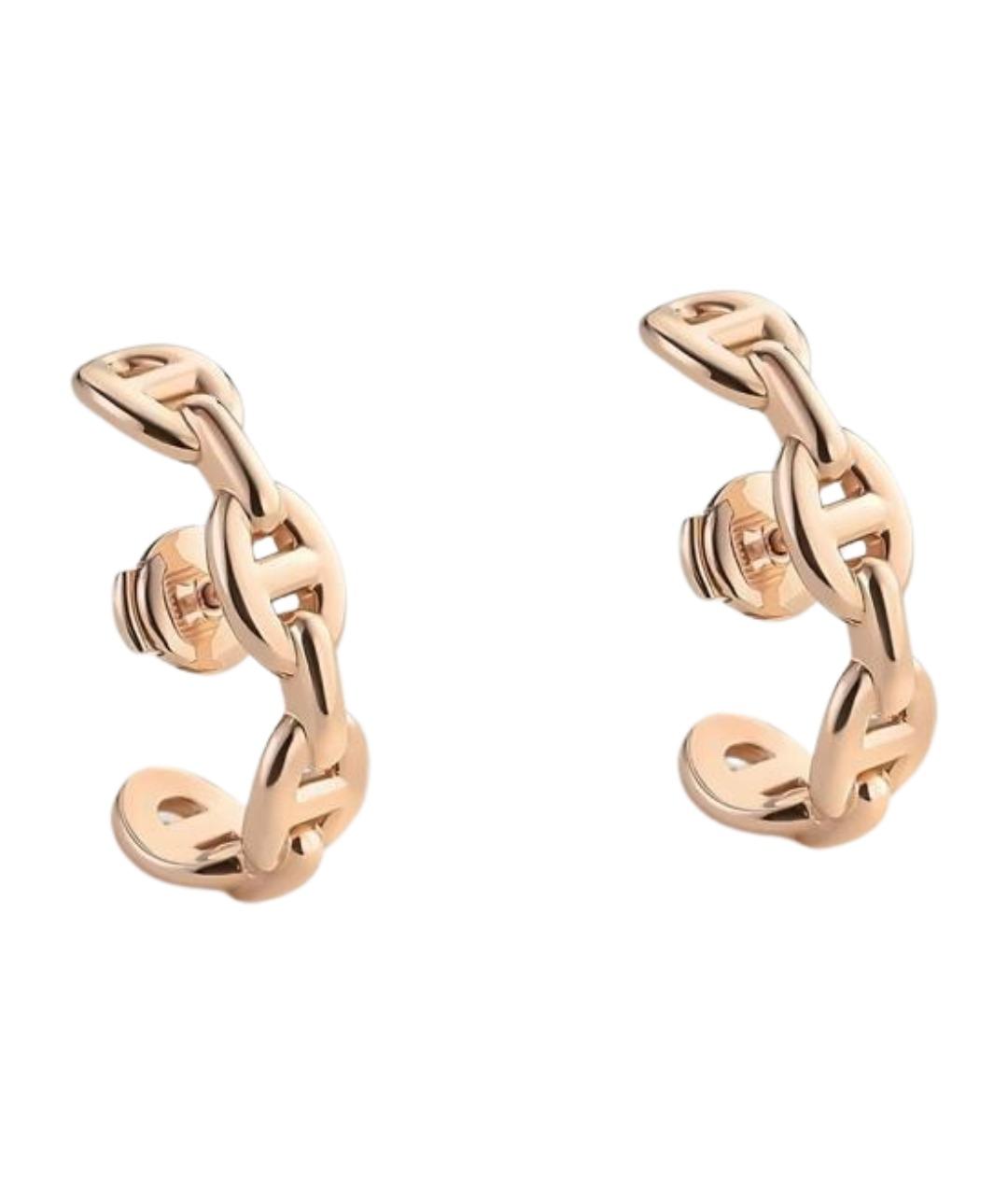 HERMES Золотые серьги из розового золота, фото 1