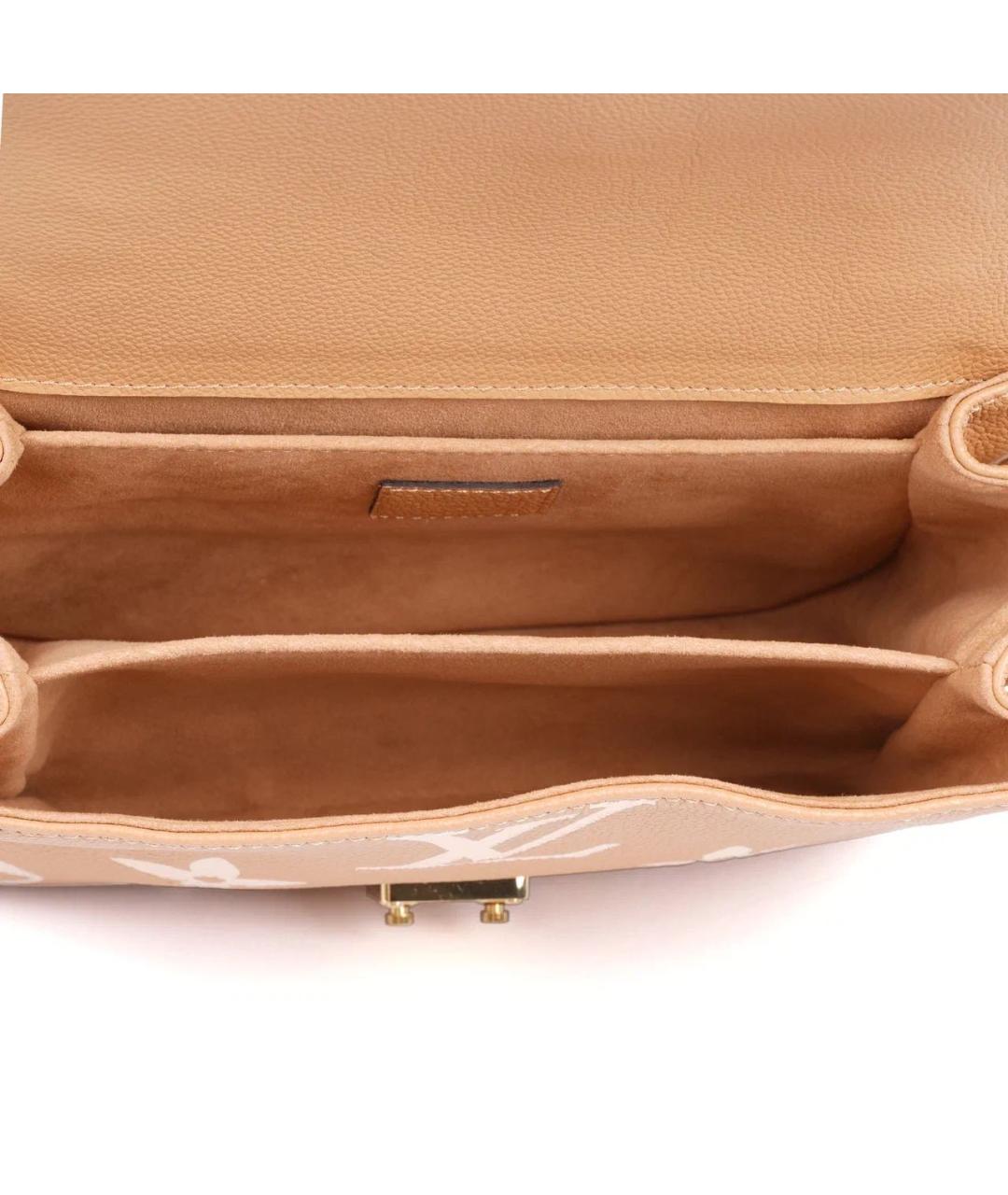 LOUIS VUITTON Коричневая кожаная сумка через плечо, фото 8