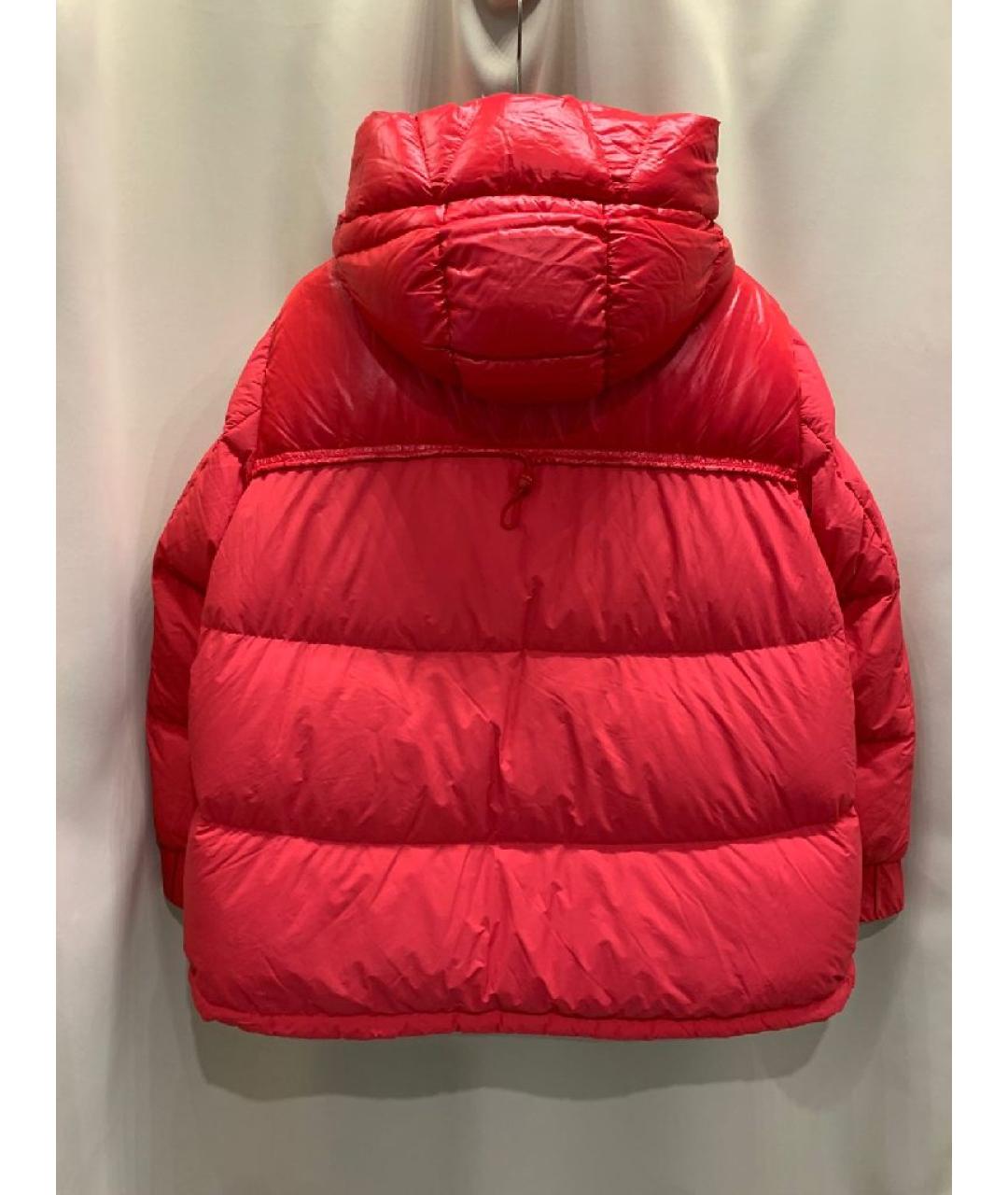MONCLER Красный полиэстеровый пуховик, фото 2