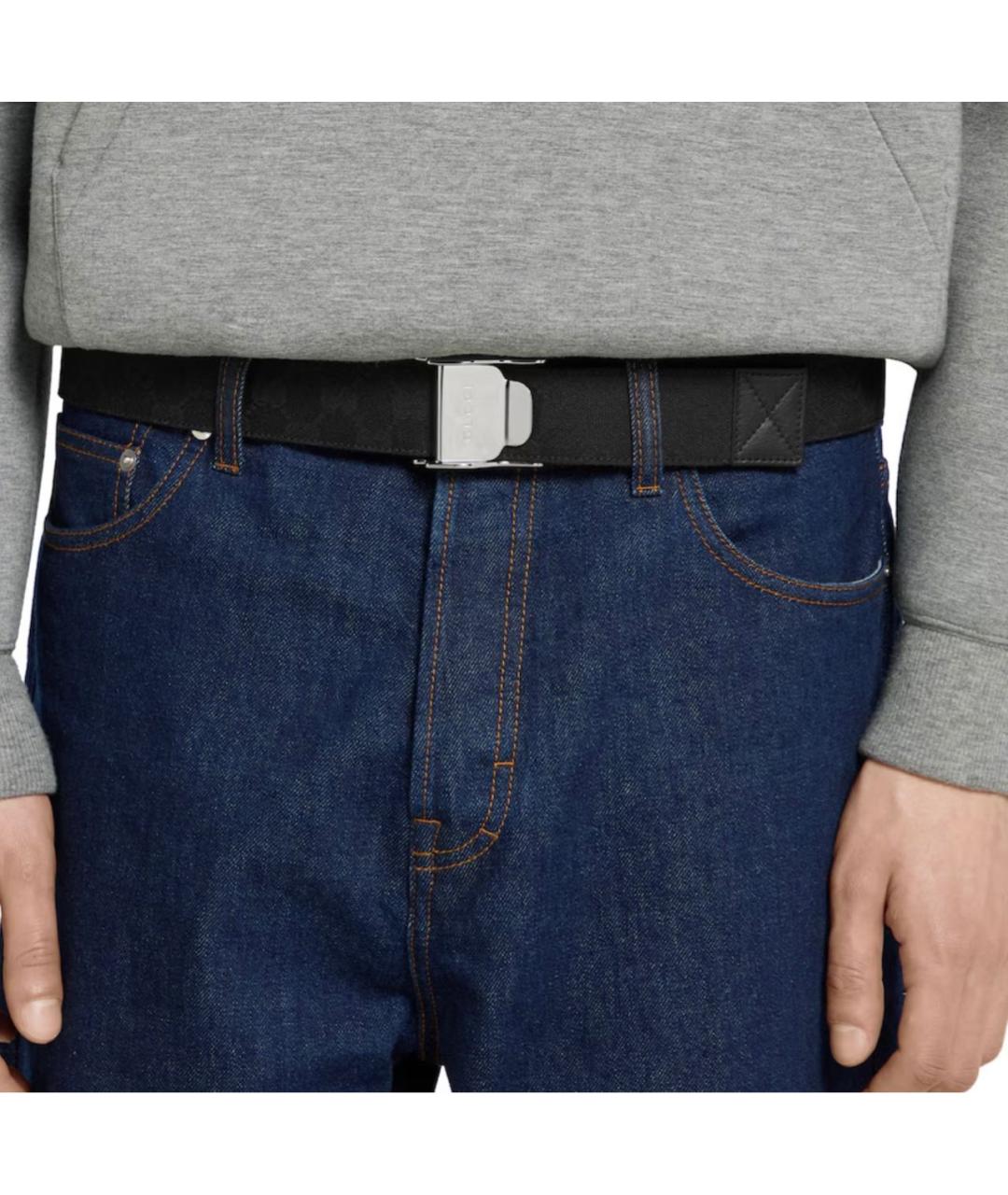 GUCCI Черный ремень, фото 3