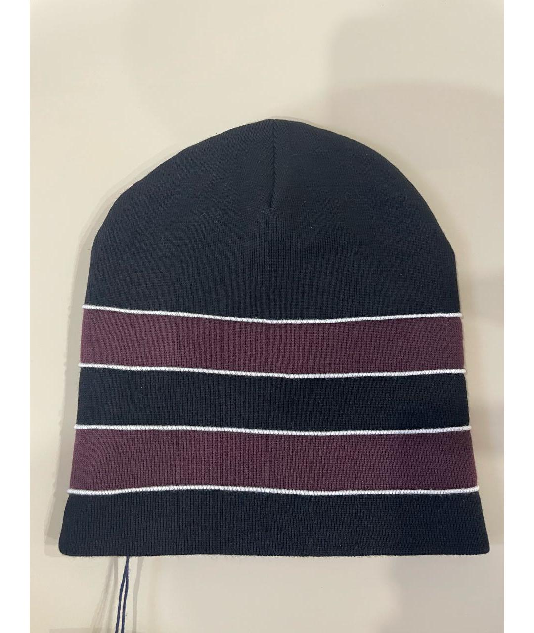 PRADA Черная шерстяная шапка, фото 2