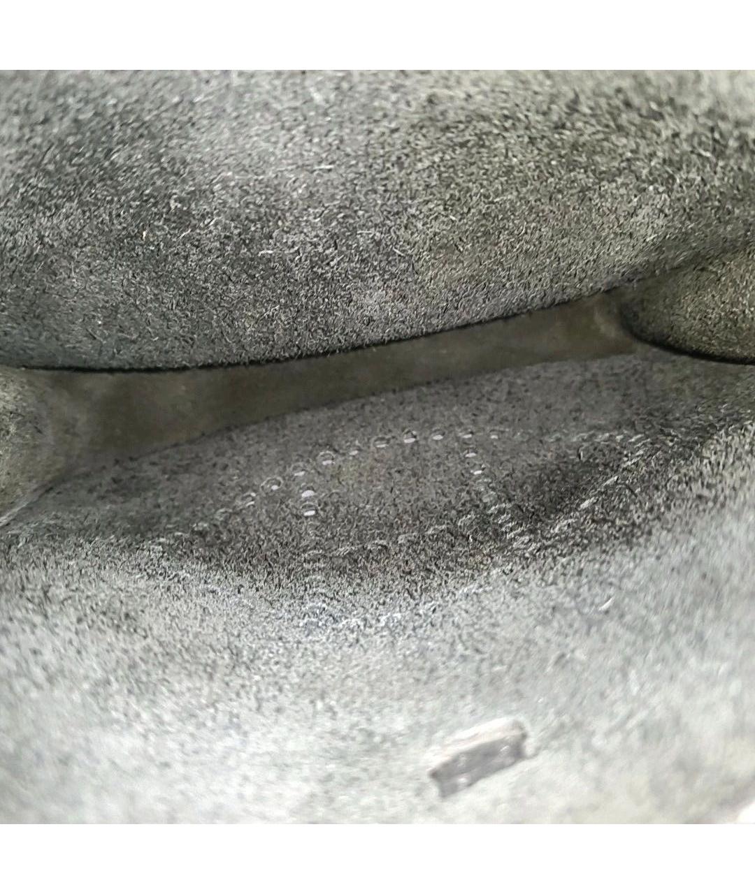 HERMES Черная кожаная сумка через плечо, фото 7