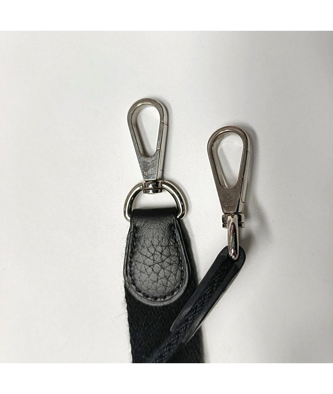 HERMES Черная кожаная сумка через плечо, фото 8