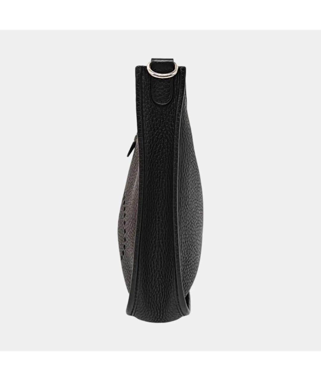 HERMES Черная кожаная сумка через плечо, фото 2