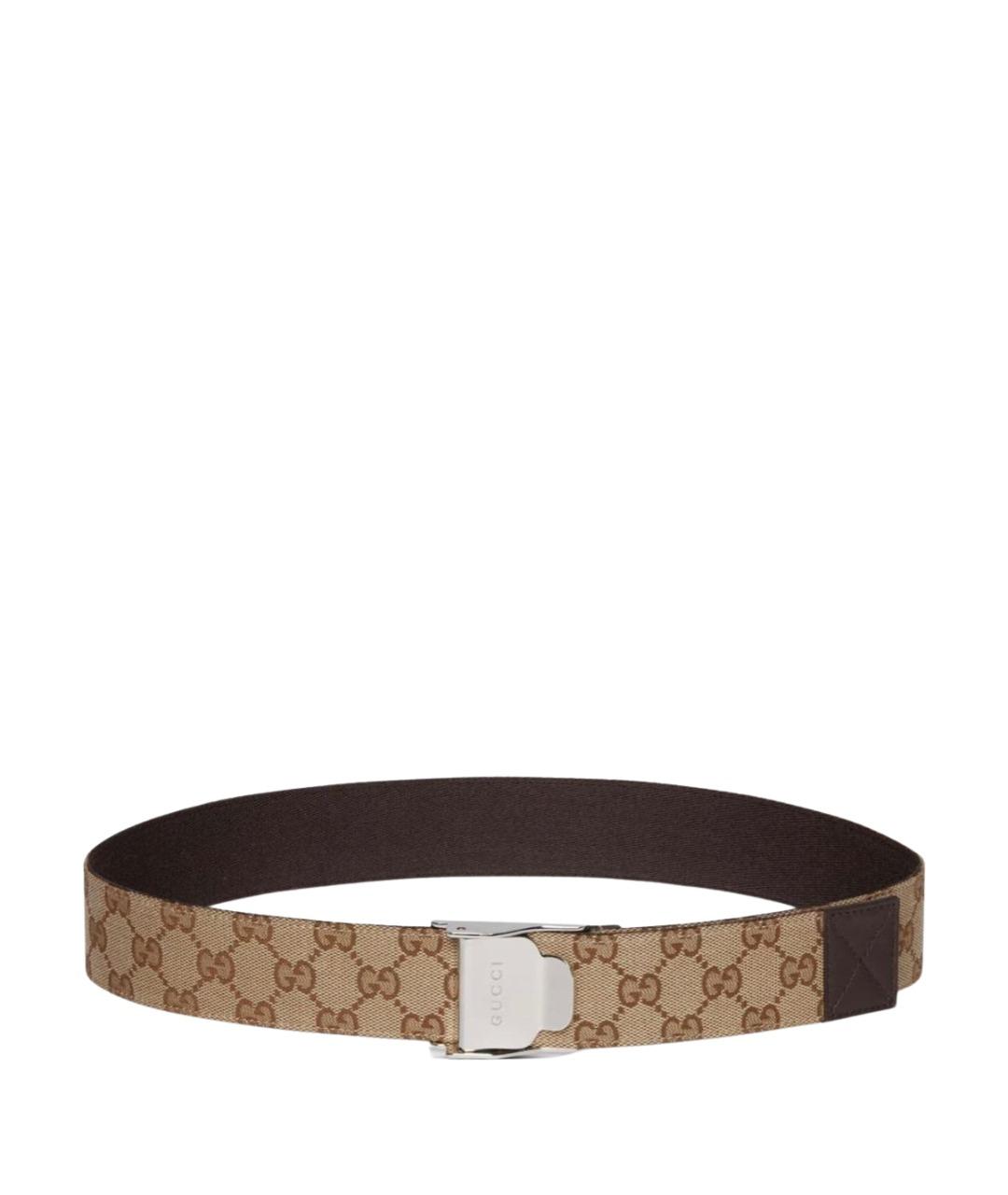 GUCCI Бежевый кожаный ремень, фото 1